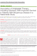 Cover page: Association of Antiplatelet Therapy, Including Cilostazol, With Improved Survival in Patients With Moyamoya Disease in a Nationwide Study