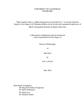 Cover page: “Why Couldn't I Have a Different Experience that Felt Free?”: A Critical Narrative Inquiry on the Impacts of Plantation Politics on the Social and Academic Experiences of Black Transgender Students in Higher Education