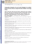 Cover page: Comparative evaluation of local control strategies in localized Ewing sarcoma of bone: A report from the Children's Oncology Group