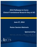 Cover page of 2014 Pathways to Cures: Clinical and Translational Science Day at UCI