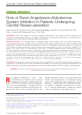 Cover page: Role of Renin‐Angiotensin‐Aldosterone System Inhibition in Patients Undergoing Carotid Revascularization