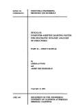 Cover page: STOCAL-II: Computer Assisted Learning System for Stochastic Dynamic Analysis of Structures, Part II - User's Manual