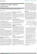 Cover page: Lactate as a major myokine and exerkine