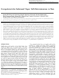 Cover page: Compulsive-Like Sufentanil Vapor Self-Administration in Rats