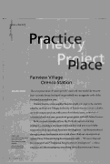 Cover page: Practice Theory Project Place:  Fairview Village and Orenco Station     [The Promise of New Urbanism]