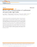 Cover page: Electro-optic characterization of synthesized infrared-visible light fields