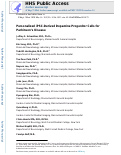 Cover page: Personalized iPSC-Derived Dopamine Progenitor Cells for Parkinson’s Disease