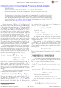 Cover page: Coherent-control of linear signals: frequency-domain analysis.