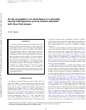 Cover page: On the propagation of a disturbance in a smoothly varying heterogeneous porous medium saturated with three fluid phases