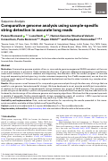 Cover page: Comparative genome analysis using sample-specific string detection in accurate long reads