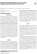 Cover page of Medicaid Coverage Restrictions and On-Label Buprenorphine Prescribing for Chronic Pain