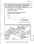 Cover page: USER'S GUIDE FOR THE UC SYSTEMWIDE LABOR RELATIONS COMMUNICATION (LRC) SYSTEM AT LBL