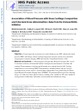 Cover page: Association of blood pressure with knee cartilage composition and structural knee abnormalities: data from the osteoarthritis initiative