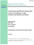 Cover page: Accelerating Energy Efficiency Improvements in Room Air Conditioners in India: Potential, Costs-Benefits, and Policies