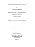 Cover page: Stability of Reinforced Concrete Wall Boundaries