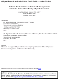 Cover page: ‘It would have control over me instead of me having control’: intrauterine devices and the meaning of reproductive freedom