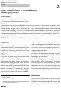 Cover page: Update on the Treatment of Ataxia: Medication and Emerging Therapies