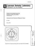 Cover page: Cyclotrons for the Production of Radioactive Beams