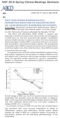 Cover page: FIRST YEAR CHANGE IN RED BLOOD CELL DISTRIBUTION WIDTH AND ITS ASSOCIATION WITH ALL-CAUSE MORTALITY IN HEMODIALYSIS PATIENTS