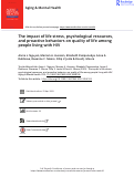 Cover page: The impact of life stress, psychological resources, and proactive behaviors on quality of life among people living with HIV