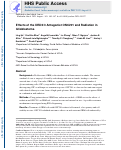 Cover page: Effects of the DRD2/3 antagonist ONC201 and radiation in glioblastoma