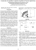 Cover page: Construction of Acceptability Computation Algorithm for Projective Spatial Terms