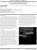 Cover page: Ultrasound of Sternal Fracture
