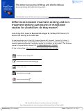 Cover page: Differences between treatment-seeking and non-treatment-seeking participants in medication studies for alcoholism: do they matter?
