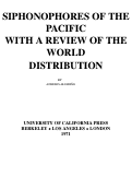 Cover page: Siphonophores of the Pacific with a Review of the World Distribution