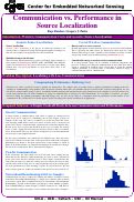 Cover page: Communication vs. Performance in Source Localization