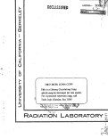 Cover page: ISOTOPES OF NEPTUNIUM AND PLUTONIUM