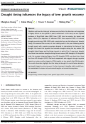Cover page: Drought timing influences the legacy of tree growth recovery