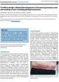 Cover page: Teriflunomide-related development of inverse psoriasis and worsening of pre-existing plaque psoriasis