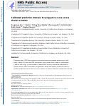 Cover page: Calibrated prediction intervals for polygenic scores across diverse contexts.