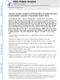 Cover page: Germline genetic variation in ETV6 and risk of childhood acute lymphoblastic leukaemia: a systematic genetic study