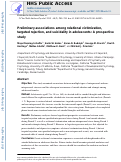 Cover page: Preliminary Associations among Relational Victimization, Targeted Rejection, and Suicidality in Adolescents: A Prospective Study