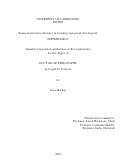 Cover page: Rational structure inference in learning and across development