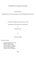 Cover page: Explaining the causes and consequences of internationally monitored elections