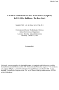 Cover page: Estimated Ventilation Rates and Work-Related Symptoms in U.S. Office Buildings -- The Base Study