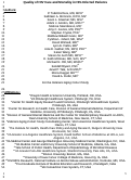 Cover page: Quality of HIV Care and Mortality Rates in HIV-Infected Patients