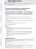 Cover page: Secondary Prevention Medication Use After Myocardial Infarction in U.S. Nursing Home Residents