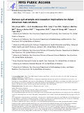 Cover page: Serious quit attempts and cessation implications for Asian American male smokers