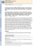 Cover page: A variant upstream of IFNL3 (IL28B) creating a novel interferon gene IFNL4 is associated with impaired clearance of hepatitis C virus