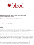 Cover page: Marrow Stromal Cell (MSC) Growth from Long Term Cryopreserved Bone Marrow.