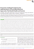 Cover page: Perspective: Guiding Principles for the Implementation of Personalized Nutrition Approaches That Benefit Health and Function