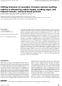 Cover page: Chilling tolerance of cucumber (Cucumis sativus) seedling radicles is affected by radicle length, seedling vigor, and induced osmotic- and heat-shock proteins