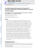 Cover page: A Narrative Engagement Framework to Understand HPV Vaccination Among Latina and Vietnamese Women in a Planned Parenthood Setting