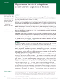 Cover page: Hippocampal interictal epileptiform activity disrupts cognition in humans.