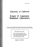 Cover page: A NEW X-RAY SPECTROGRAPHIC TECHNIQUE APPLIED TO THE ELEMENTARY ANALYSIS OP MILLIGRAM SCALE SAMPLES