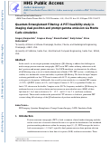 Cover page: Quantum Entanglement Filtering: A PET feasibility study in imaging dual-positron and prompt gamma emission via Monte Carlo simulation.